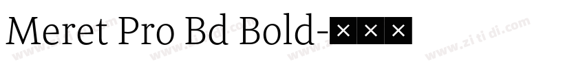 Meret Pro Bd Bold字体转换